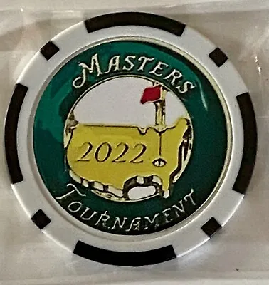 2022 Masters Tournament - Magnetic Clay Poker Chip - Golf Ball Marker • $12.95
