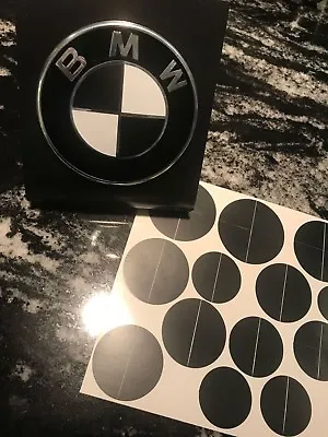 Matte Black Emblem Overlay Stickers E36 E38 E39 E46 E60 E63 M3 For BMW • $9.89