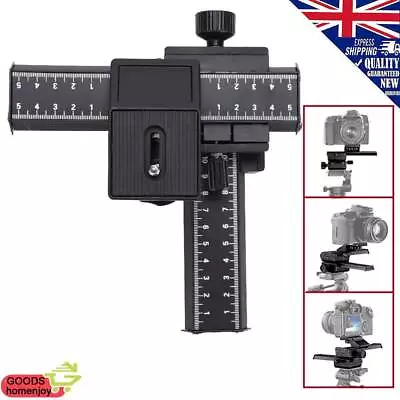 4-Way Macro Sliding Focus Focusing Rail Slider DSLR Camera Tripod Bracket + Srew • £15.99