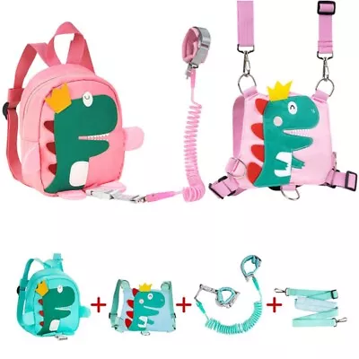 Green Backpack With Reins Toddler Backpack With Reins And Anti-lost Harness UK • £28.87