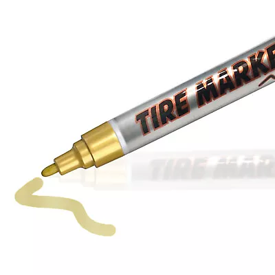 GOLD Tire Pen Tyre Marker Permanent Paint Car Motorcycle Motorcross Waterproof • $13.31