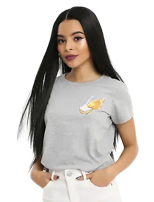 Disney Juniors Lilo & Stitch Pudge The Fish Sandwich Funny Gray Shirt New S-3XL • $9.99