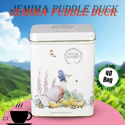 English Jemima Puddle Duck Earl Grey Beatrix Potter Tea Tin 40 Teabag X 6 • £30.99