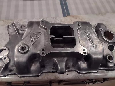 $749.99 • Buy Polished Vintage  Say Why-and  Weiand Aluminum Intake 7502 Sbc Chevy Free Jacket
