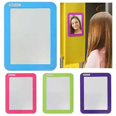 1 Magnetic Locker Mirror 5.5 X7  School Tool Workshop Refrigerator Travel Makeup • $7.84