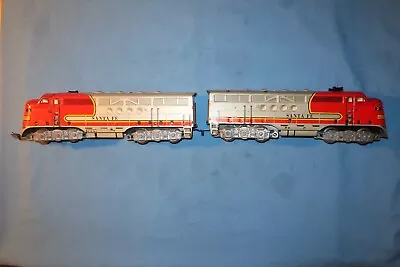 Marx #21 Santa Fe E-7 Tin Litho Diesel Locomotive AA Units. Runs Well • $124.95