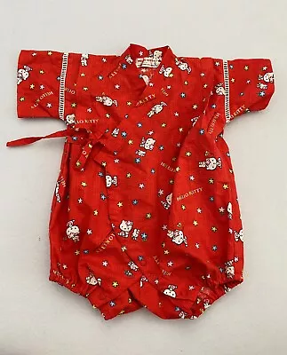 Vintage Hello Kitty Baby Outfit Romper Bodysuit Red Size 6-12 Months Baby • $25
