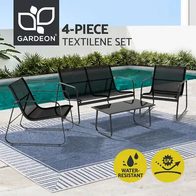 $250.95 • Buy Gardeon Outdoor Lounge Setting Garden Patio Furniture Textilene Sofa Table Chair
