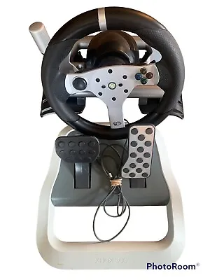 Microsoft XBox 360 Mad Catz Wireless Force Feedback Racing Wheel And Pedals • $48