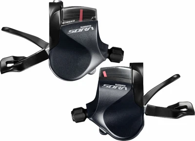 Shimano Sora SL-R3000 3x9 Speed Shift Lever Set Grey/Black • $126.99