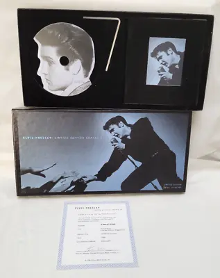 Elvis Presley LIMITED EDITION SHAPED CD 3400 Of 10000 With Stand Booklet COA • $39.99