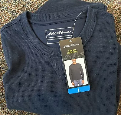 Eddie Bauer Thermal Crew Neck Long Sleeve 👕 Large & XL NWT • $21.99