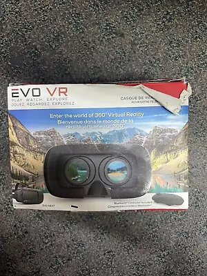 EVO VR 360° VIRTUAL REALITY HEADSET FOR YOUR SMART PHONE Open Box! FAST SHIPPING • $23