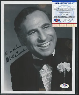 Mel Brooks Signed Black & White Photo Auto PSA Authenticat COA/LOA • $199.96