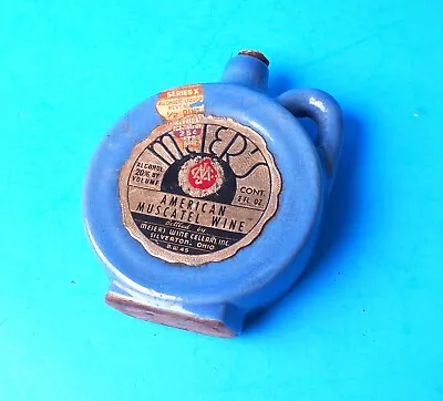 Nice Vintage Meier’s American Muscatel Wine Empty Mini Canteen Jug • $12.90