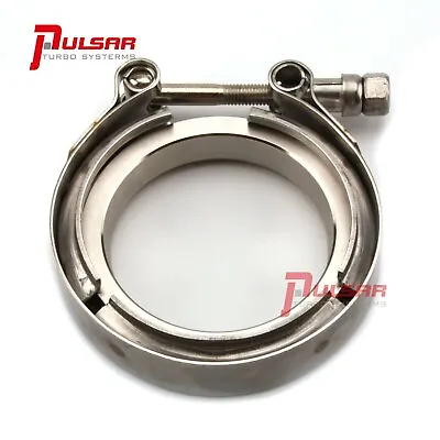 3” Stainless Steel V-Band Flange & Clamp Kit For Precision Turbo T4 PTE  • $39