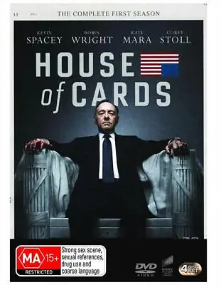 House Of Cards : Season 1 (DVD 2013) Kevin Spacey Drama NEW Region 4 • $8