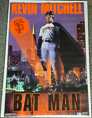 Kevin Mitchell BAT MAN San Francisco Giants 1989 Vintage Costacos 24x36 POSTER • $107.99
