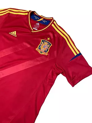 Vintage ADIDAS Spain Soccer Jersey XAVI #8 2011 Football National Team Espana • $20