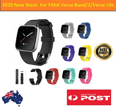 Fitbit Versa Band/2/Versa Lite Silicone Strap Wristband Replacement Sports Bands • $4.99