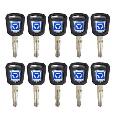 10X Key For XCMG Excavator Key NEW Style For 75DA 60D 215 200 Ignition Key Door • $16.29