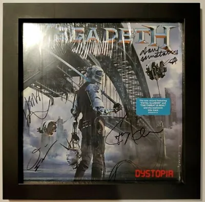 MEGADETH ‎– Dystopia – 1st Press Vinyl – FULLY SIGNED By The ORIGINAL LINEUP! • £4999