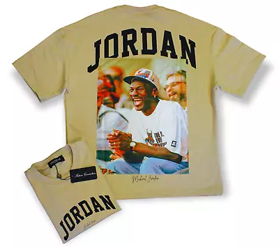 F. GENERATION  1995-1996  MICHAEL JORDAN OVERSIZED/BOXY PREMIUM T-SHIRT Biege • $48.99