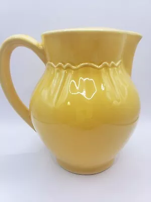  Vtg Varages France Luberon Yellow Water Wine Pitcher  6.25  Tall Excellent Rare • $23.99