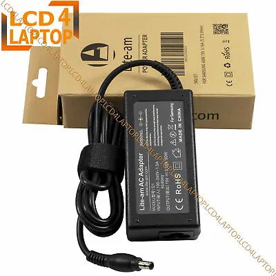 60W Laptop AC Power Adapter Battery Charger PSU For Samsung N193 V85 N17908 • £10.99