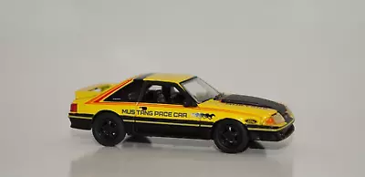 1987 Ford Mustang Gt Pace Car Yellow '87 Foxbody 1/64 Diecast Model M2 Machines • $7.99