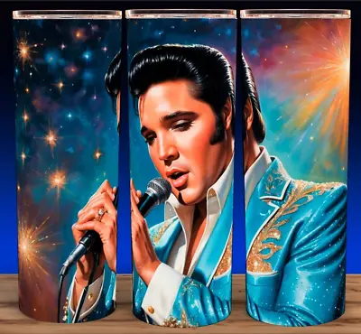 Elvis Presley King Of Rock Cup Mug Tumbler 20oz • $19.95