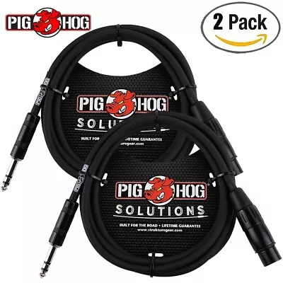 2-PACK Pig Hog 6FT TRS Male To XLR Female Balanced Cable PX-TMXF6 • $22.95