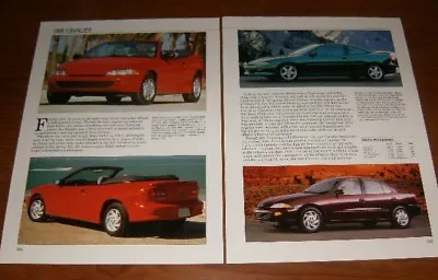 ★★1995 Chevy Cavalier Spec Sheet Info Photo 95 Z24 Ls Coupe Sedan Convertible★★ • $6.29