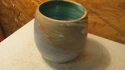 Old Mission Swirl Pottery Vase • $24.99