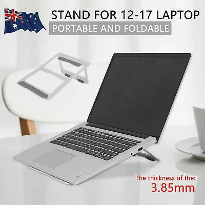 $16.99 • Buy Laptop Stand Adjustable Folding Aluminium Cooling Notebook Portable Tablet