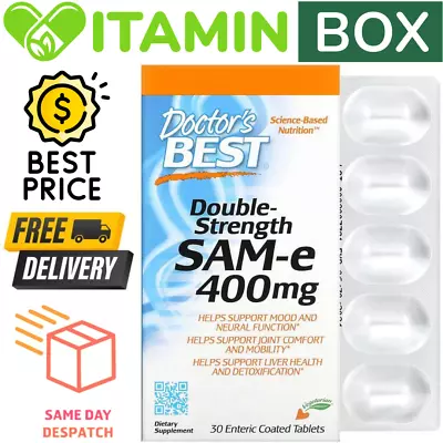 Doctor's Best Disulfate Tosylate (SAM-e) - 200mg/400mg 30 Or 60 Tablets • $78.90