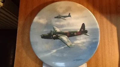 £15 • Buy ROYAL COALPORT AIRPLANE PLATE  ABOVE THE  ESTUARY With Paper Book And Cert/box
