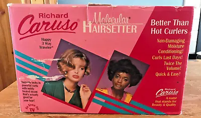 Richard Caruso Molecular Hairsetter Steam Hair Roller Curler Set Traveler VTG • $12.99