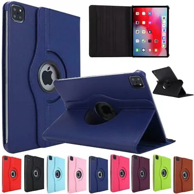 For IPad Air 4th 5th Gen Pro 11 12.9  360 Rotate Leather Flip Stand Case Cover • £7.50