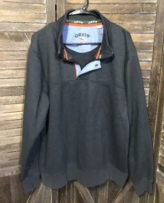 Orvis Sweater Mens XLarge 1/4 Zip Fishing Camping Outdoor • $34.95