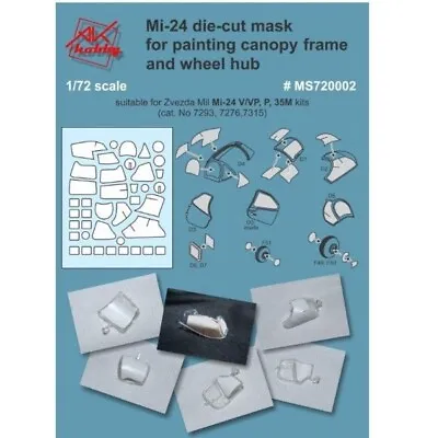 DAN Models MS720002 Scale 1:72 Masks For Model Mi-24 V/VP/P Mi-35M Zvezda Kit • $7.93