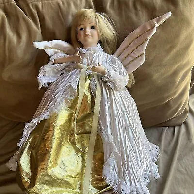 Vtg 92 Motrix Animatronic Animated Motionette Christmas Angel Holding Candle 24” • $9.95