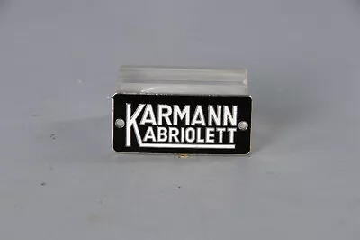 1950-1960 Volkswagen Beetle Convertible Ghia Karmann Kabriolett Badge • $25.95