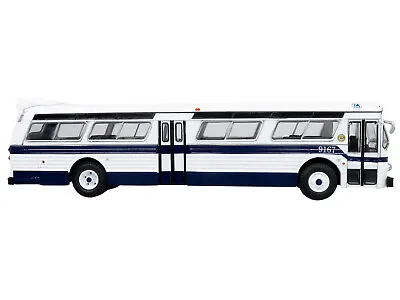 Flxible 53102 New Look Transit Bus  MTA New York City  White With Blue Stripes L • $66.99