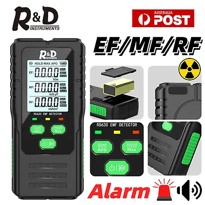 Digital Electromagnetic Radiation Detector Magnetic Field EMF RF Meter Tester AU • $57.65