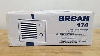 Broan 174 Recessed Electric Wall-Mount Heater 208/240V Ac - NEW OPEN BOX • $114.99