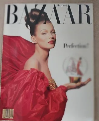 Harper's Bazaar Magazine December 1992 Kate Moss Christmas Issue Vintage • $58