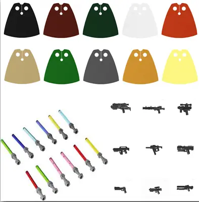 £2.49 • Buy Accessories Capes Weapons Lightsaber For Custom Lego Minifigures Marvel Starwars