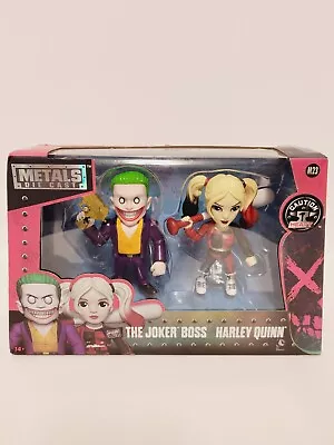 NEW Suicide Squad Die Cast Metals: 4  THE JOKER BOSS & HARLEY QUINN Figure! #M23 • $22.99