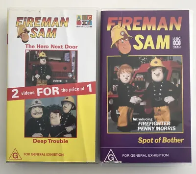 Rare Vintage Fireman Sam Vhs Collection G Abc Vid • $65.80